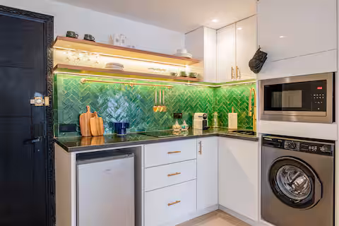 Appartement Moderne 1 Chambre avec Cinéma, Balcon & Xbox — Guéliz Centre