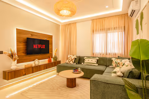 Appartement Moderne 2 Chambres avec Parking & Fibre — Guéliz Marrakech