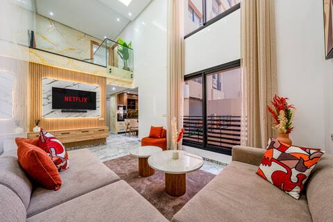Duplex Moderne 2 Chambres avec Parking Privé au Cœur de Guéliz