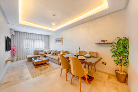 Appartement Moderne 2 Chambres avec Wi-Fi Fibre au Cœur de Guéliz