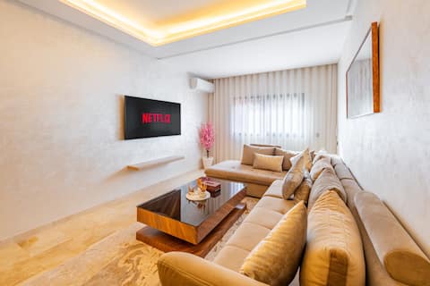 Appartement Moderne 2 Chambres avec Wi-Fi Fibre au Cœur de Guéliz