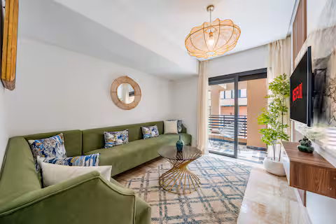 Appartement Moderne 2 Chambres avec Balcon au Cœur de Guéliz