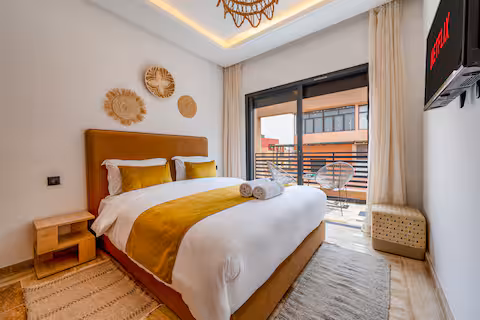 Appartement Moderne 2 Chambres avec Balcon au Cœur de Guéliz