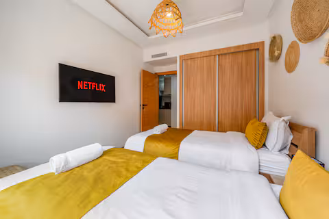 Appartement Moderne 2 Chambres avec Balcon au Cœur de Guéliz